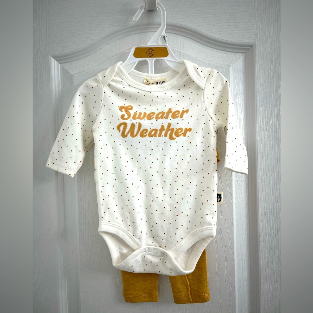 Girls matching fall set with ruffle pants